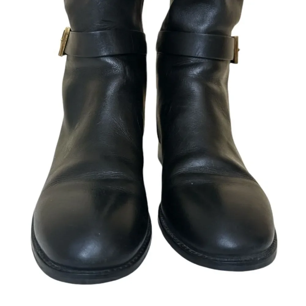 TORY BURCH Thora Black Patent Leather Boots